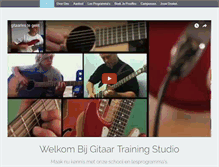 Tablet Screenshot of gitaartrainingstudio.com